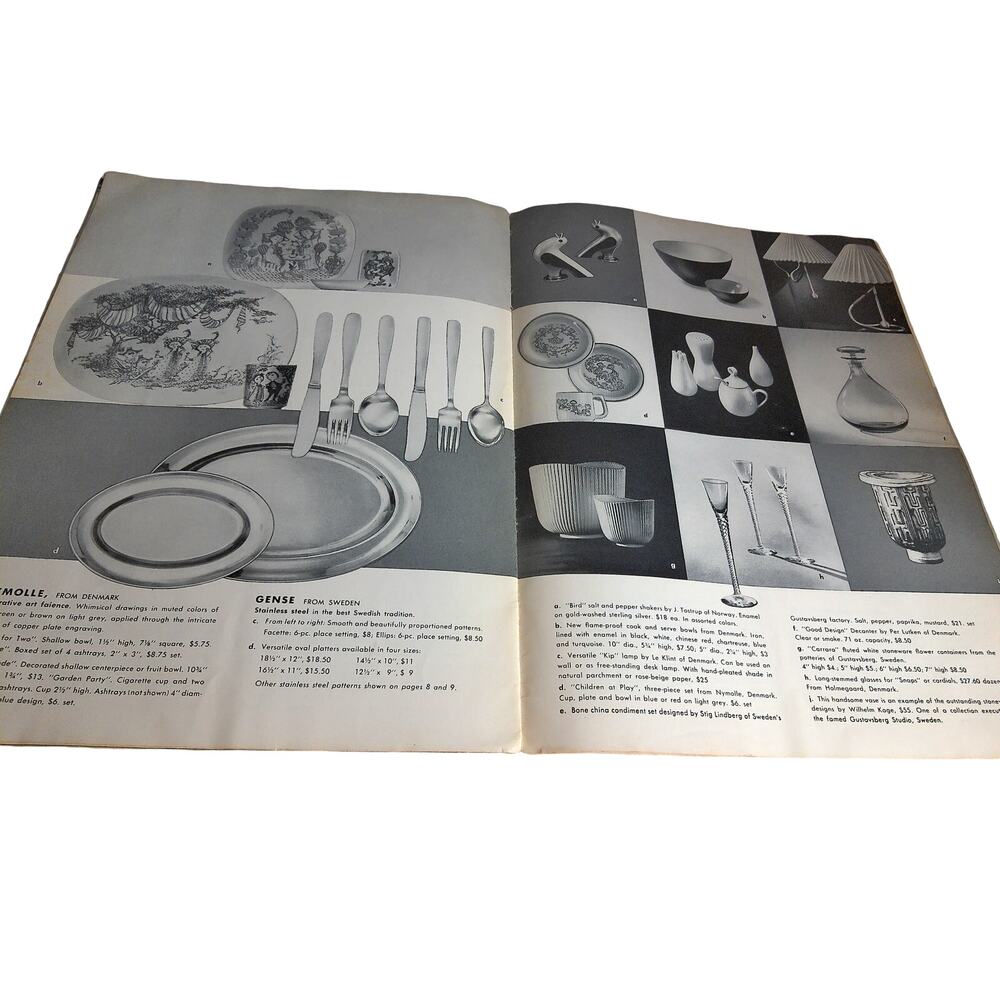 Vintage Georg Jensen Inc Design in Scandinavia 1954 Catalog Mid Century READ